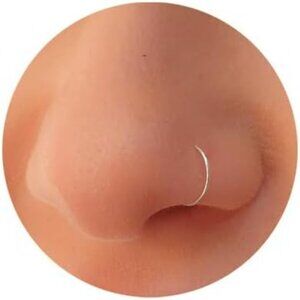 Nose Rings for Women, Gold Hypoallergenic Nose Ring Hoop, 316L Surgical Steel Se